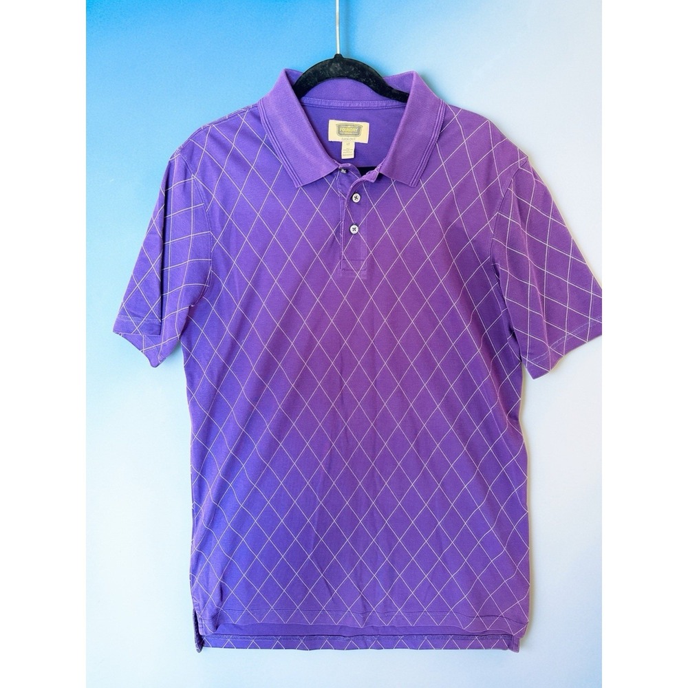 Lot: 5 Foundry Supply Co Mens (Pink Red Blue Purple Yellow) S/S Polo Golf Casual - Picture 11 of 16